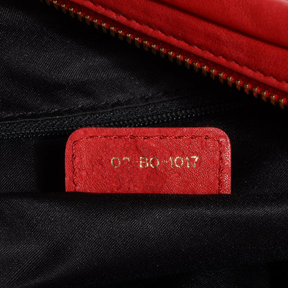 Christian Dior Washed Calfskin Gypsy Ruffles Bag Red 7 of 7