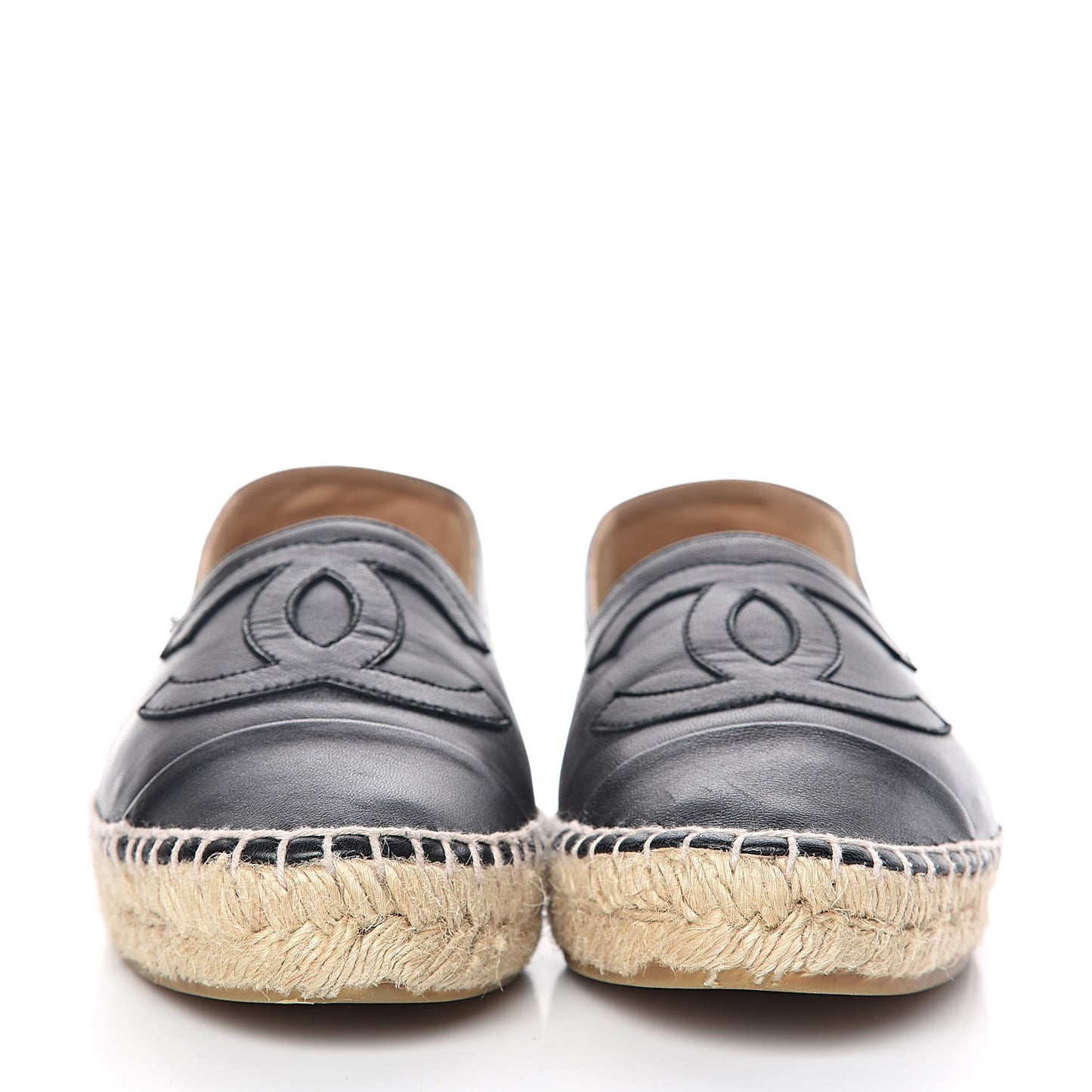 Lambskin CC Espadrilles 37 Black