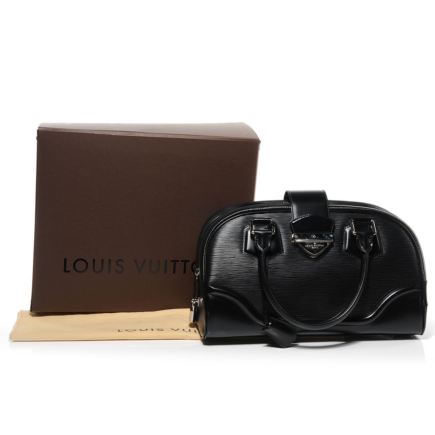 Louis Vuitton Epi Bowling Montaigne GM Black 5 of 8