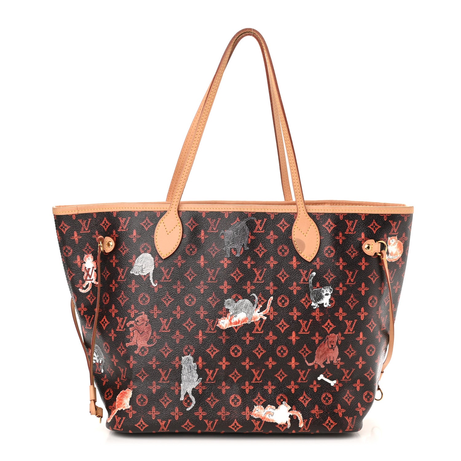 Louis Vuitton Catogram Neverfull MM Marron 1 of 12