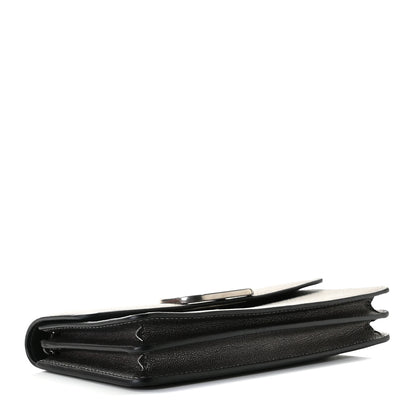 Valentino Garavani Calfksin Vlogo Wallet On Chain Grey 5 of 10