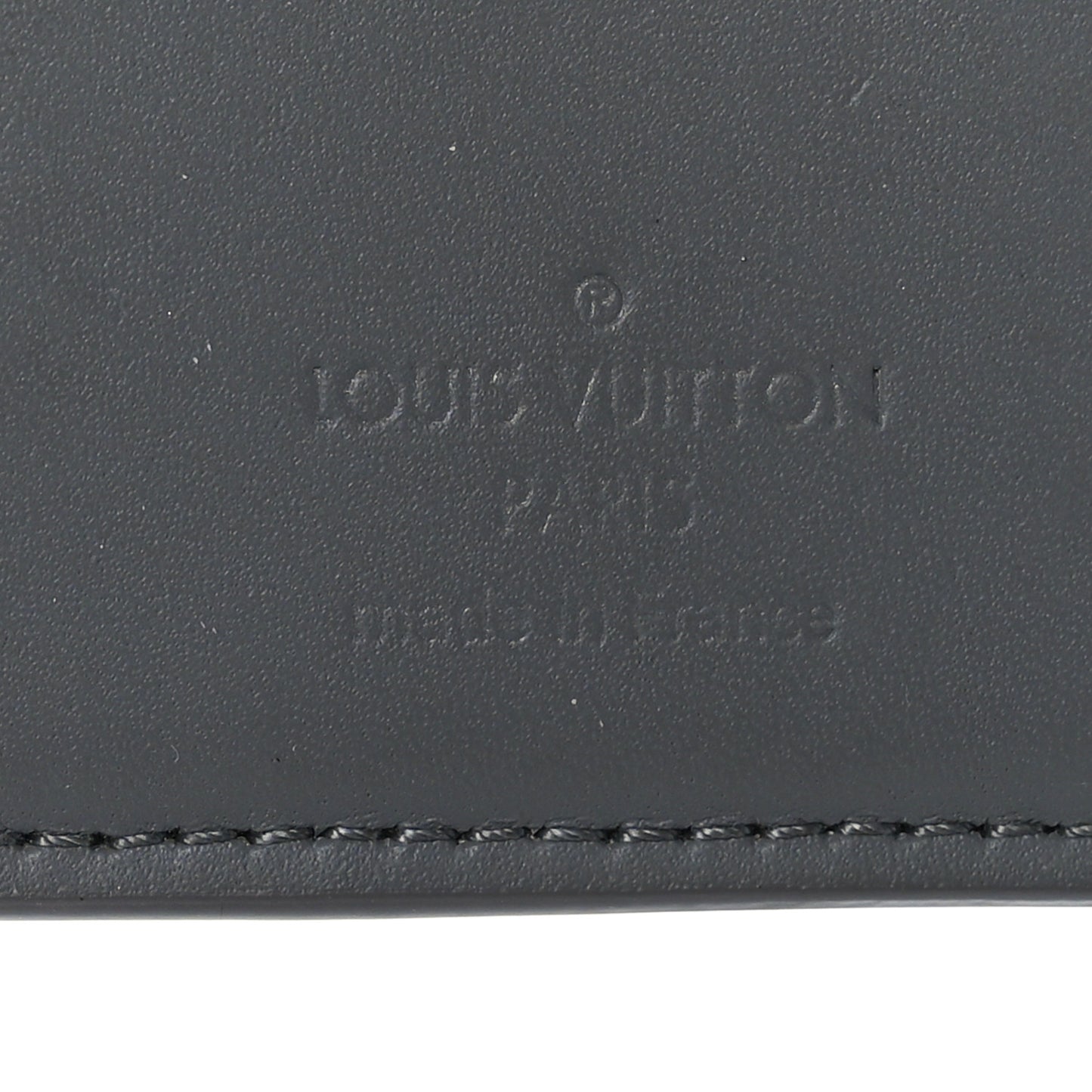 Calfskin Monogram Shadow Pocket Organizer Anthracite Gray