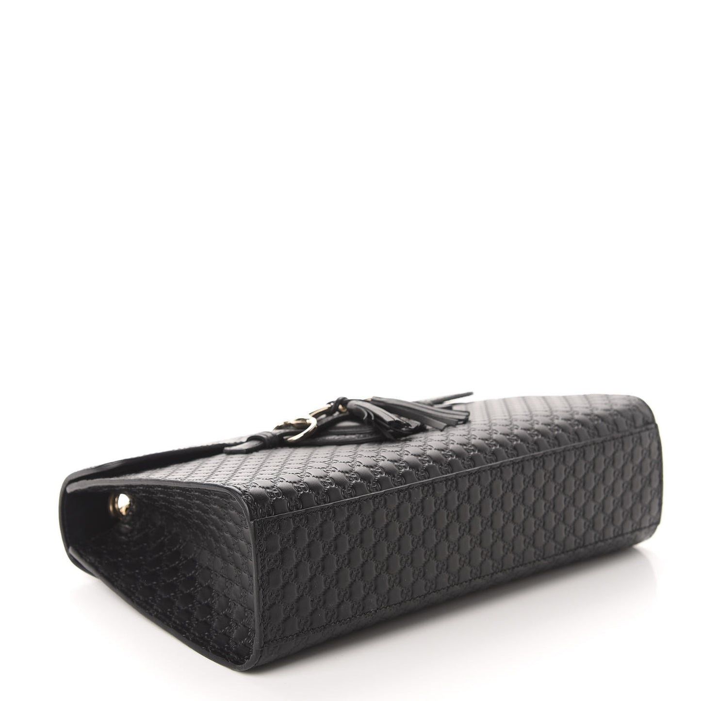 Microguccissima Medium Emily Chain Shoulder Bag Black
