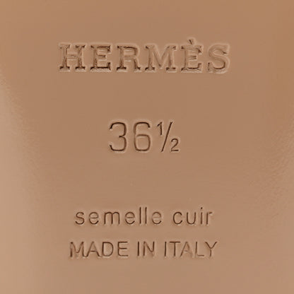 Hermes Shiny Lizard Calfskin Oz Mules 36.5 7 of 8