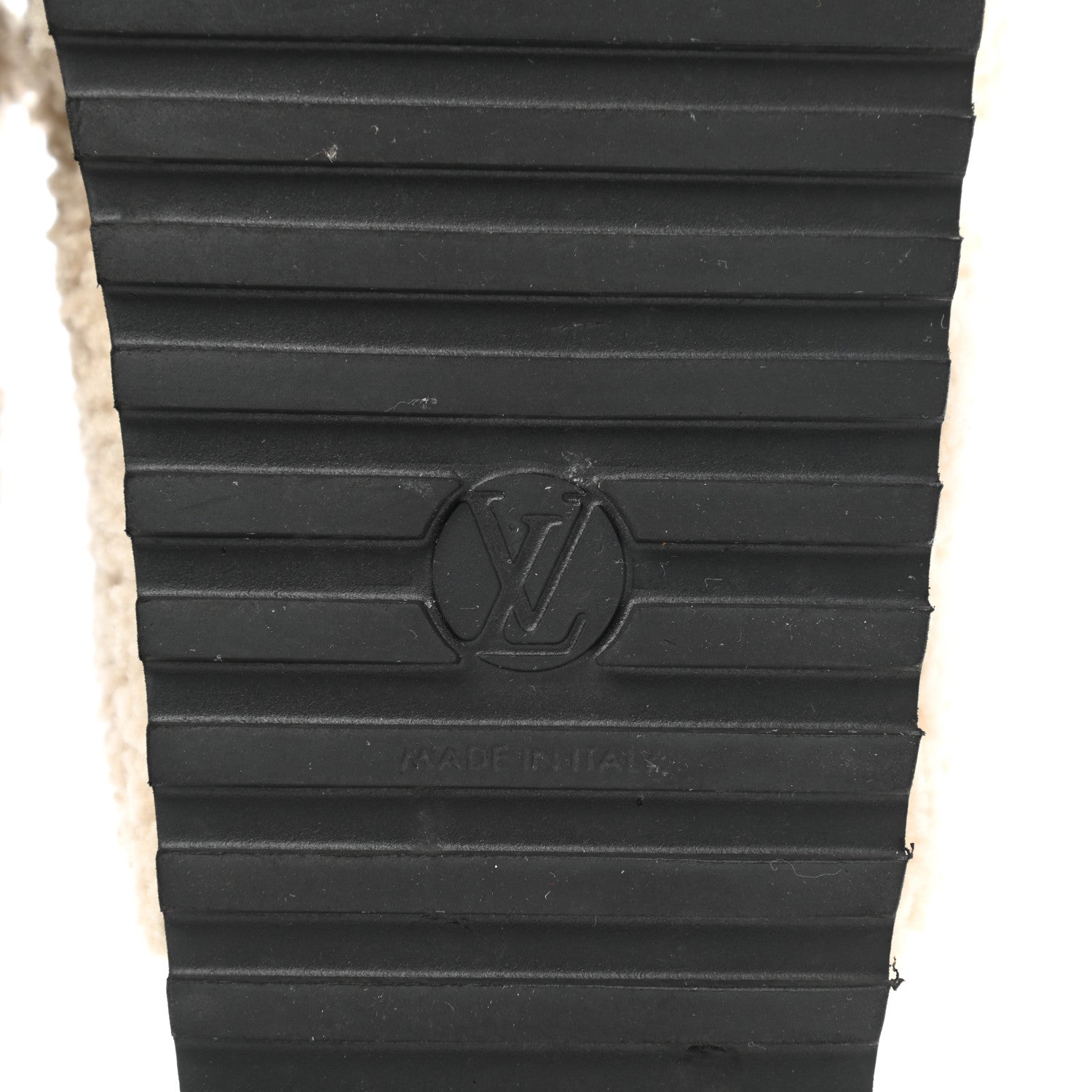 Louis Vuitton Shearling Paseo Sandals 40 Black 6 of 10