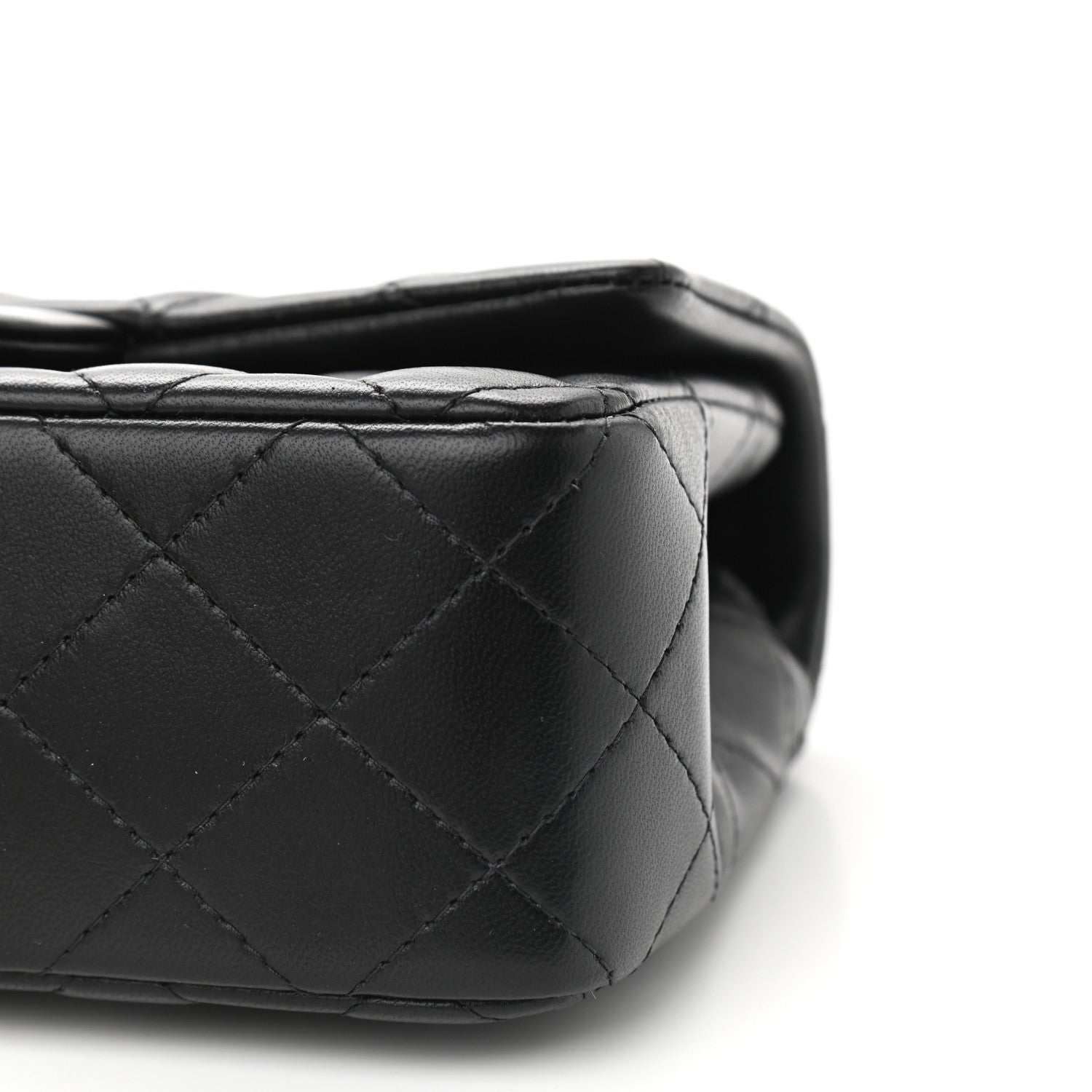 Chanel Lambskin Quilted Mini Rectangular Flap Black 9 of 9