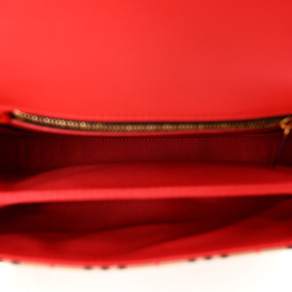 Burberry Patent 1983 Knight Check Link Shoulder Bag Bright Red 5 of 9