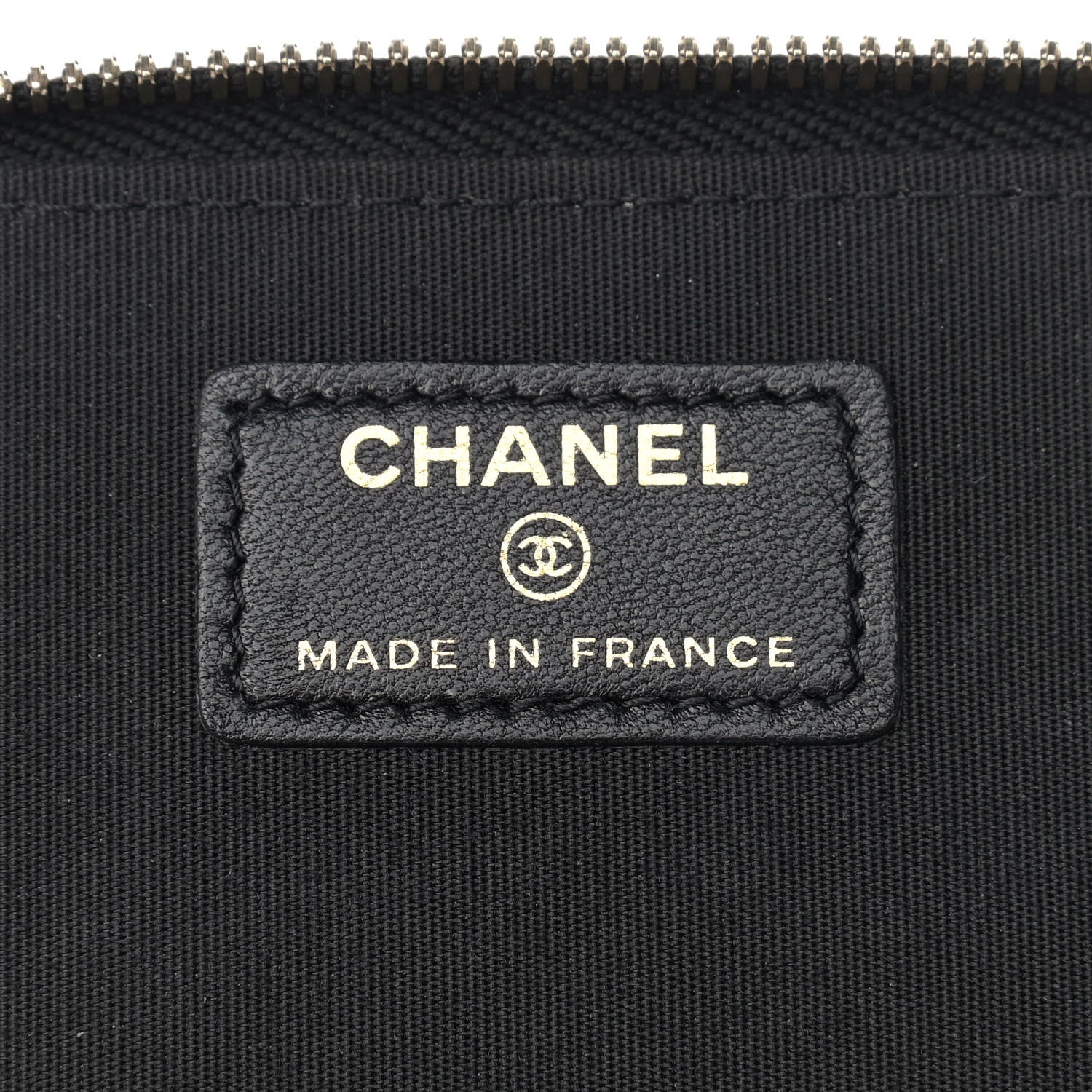 Chanel Lambskin Quilted Small Top Handle Vanity Case With Chain Black 6 of 9