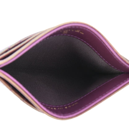 Chanel Iridescent Lambskin Quilted Card Holder Purple 10 of 24