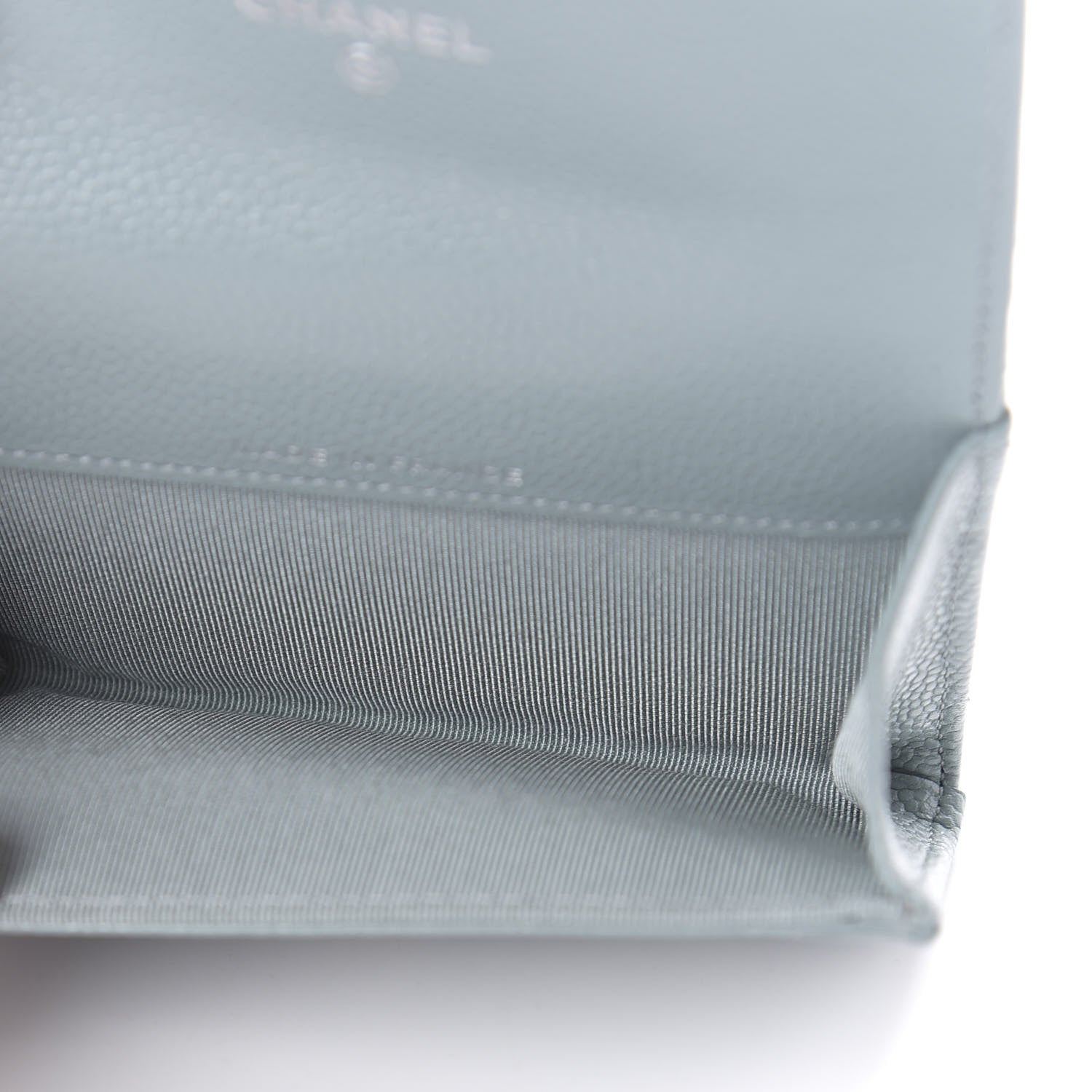 Chanel Caviar Quilted Flap Card Holder Wallet Blue 5 of 12