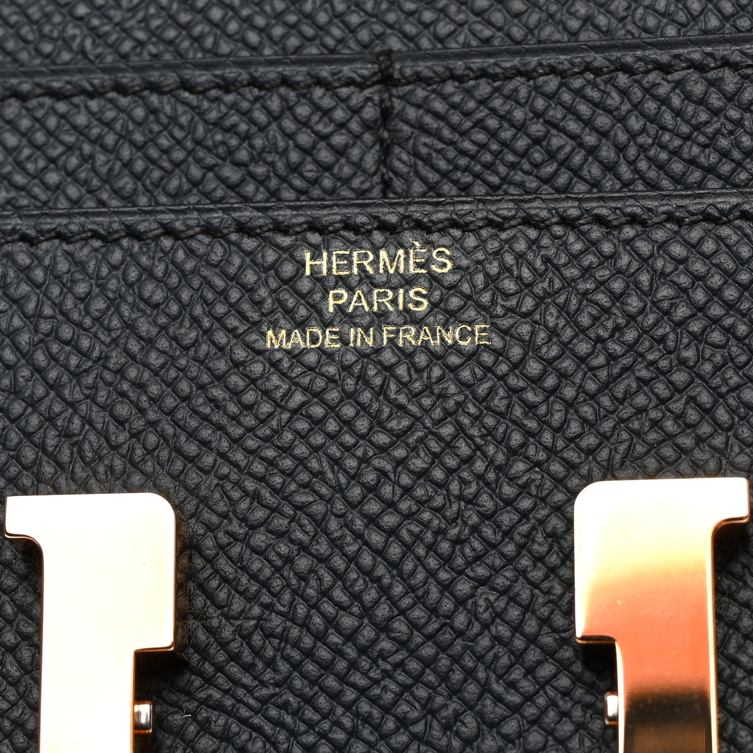 Hermes Epsom Constance Compact Passant Wallet Bleu Indigo 6 of 7