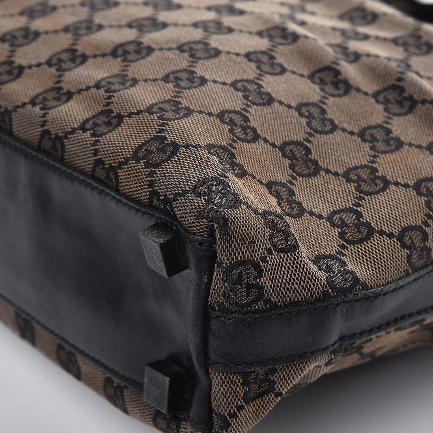 Gucci Monogram Large Laptop Briefcase Black 12 of 14