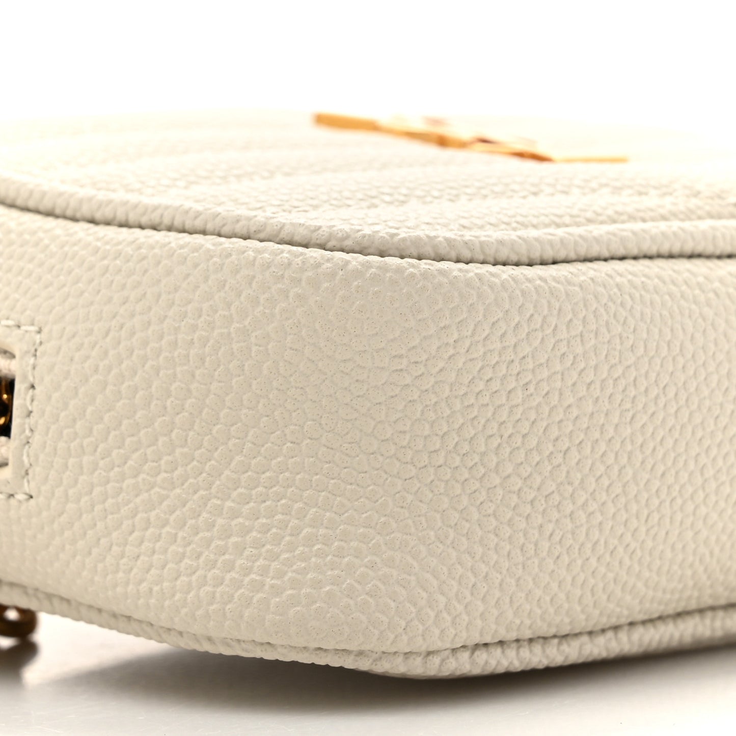 Grain De Poudre Matelasse Monogram Baby Lou Camera Bag Crema Soft