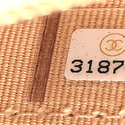 Chanel Caviar Quilted Zip Around Coin Purse Beige 7 of 8