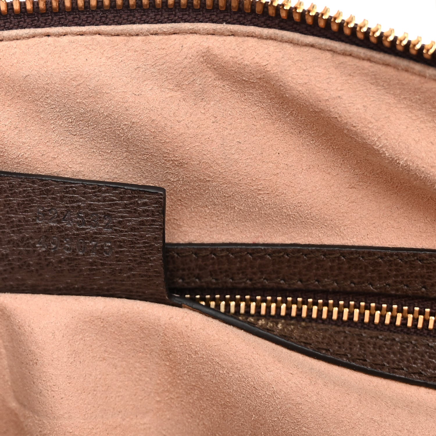 Gucci GG Supreme Monogram Textured Dollar Calfskin Web Medium Ophidia Boston Beige Ebony New Acero 7 of 12