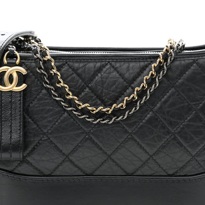 Chanel Aged Calfskin Quilted New Medium Gabrielle Hobo Black 8 of 11