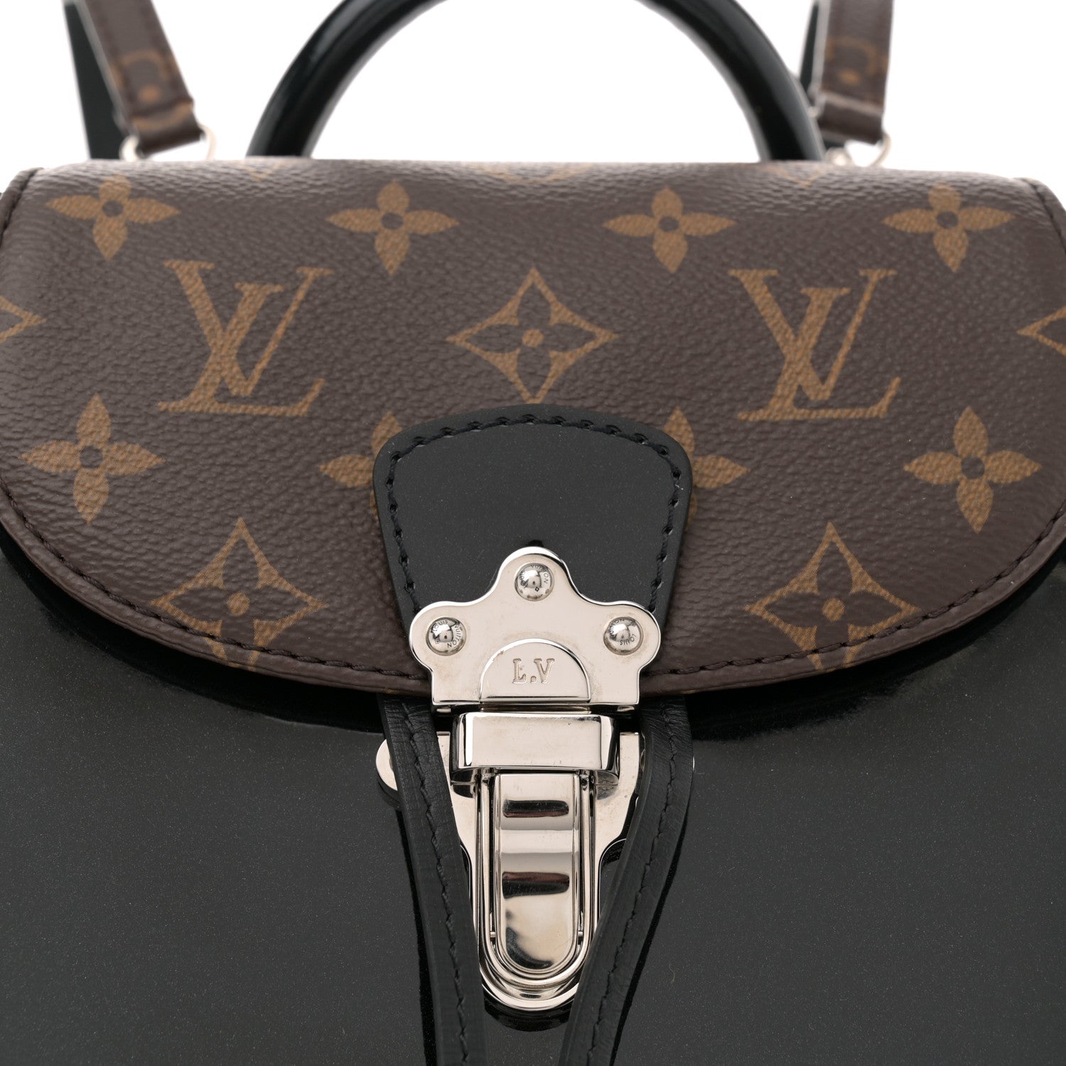 Louis Vuitton Patent Monogram Hot Springs Backpack Black 8 of 11