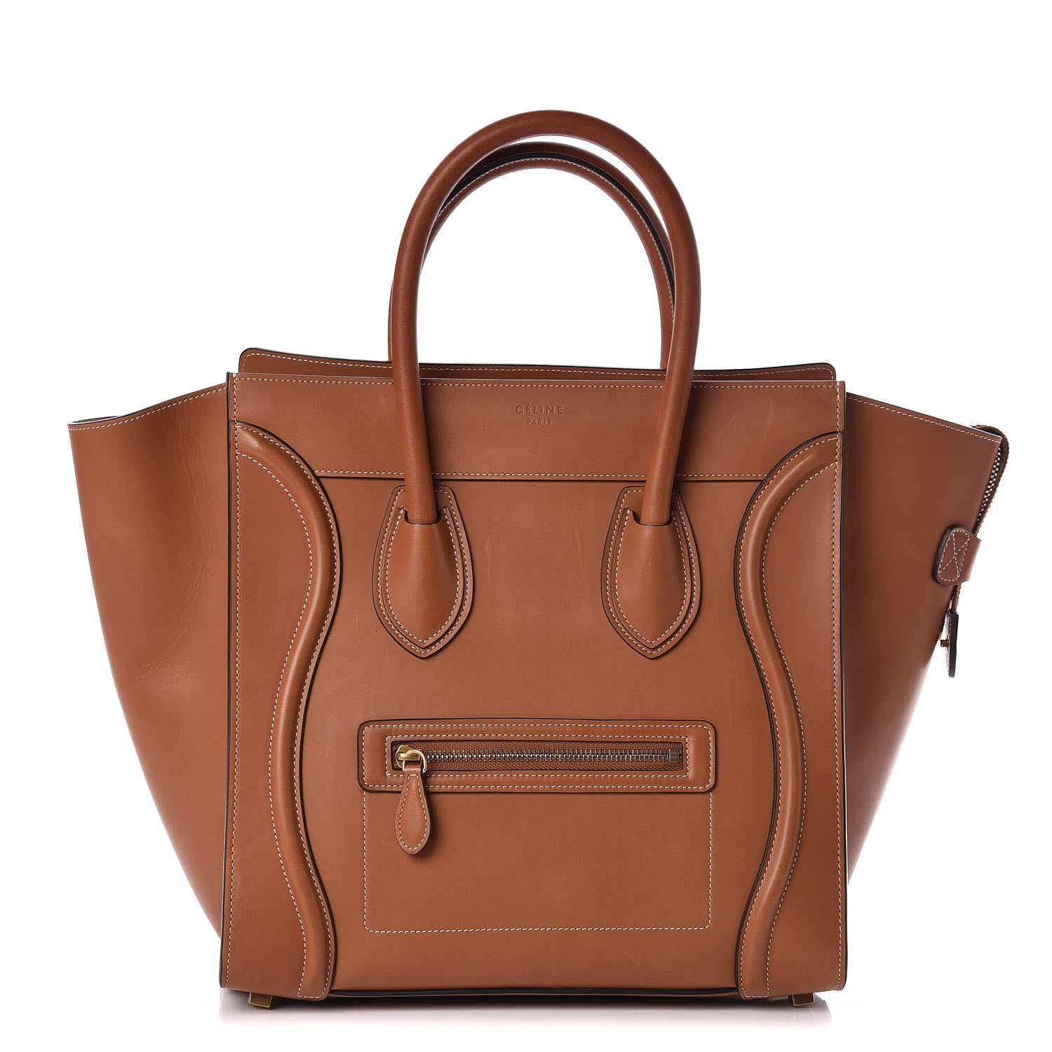 Celine Natural Calfskin Mini Luggage Tan 1 of 14