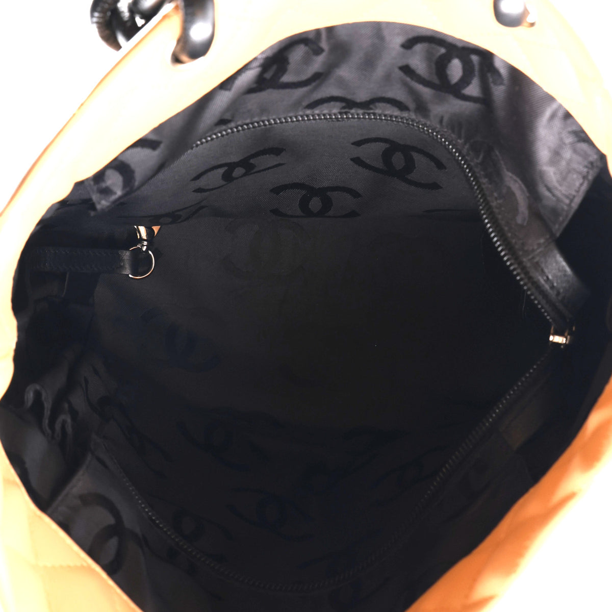 Chanel Calfskin Quilted Medium Cambon Tote Beige Black 5 of 10