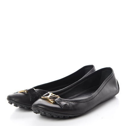 Louis Vuitton Calf Oxford Ballerina Flats 36.5 Black 3 of 12