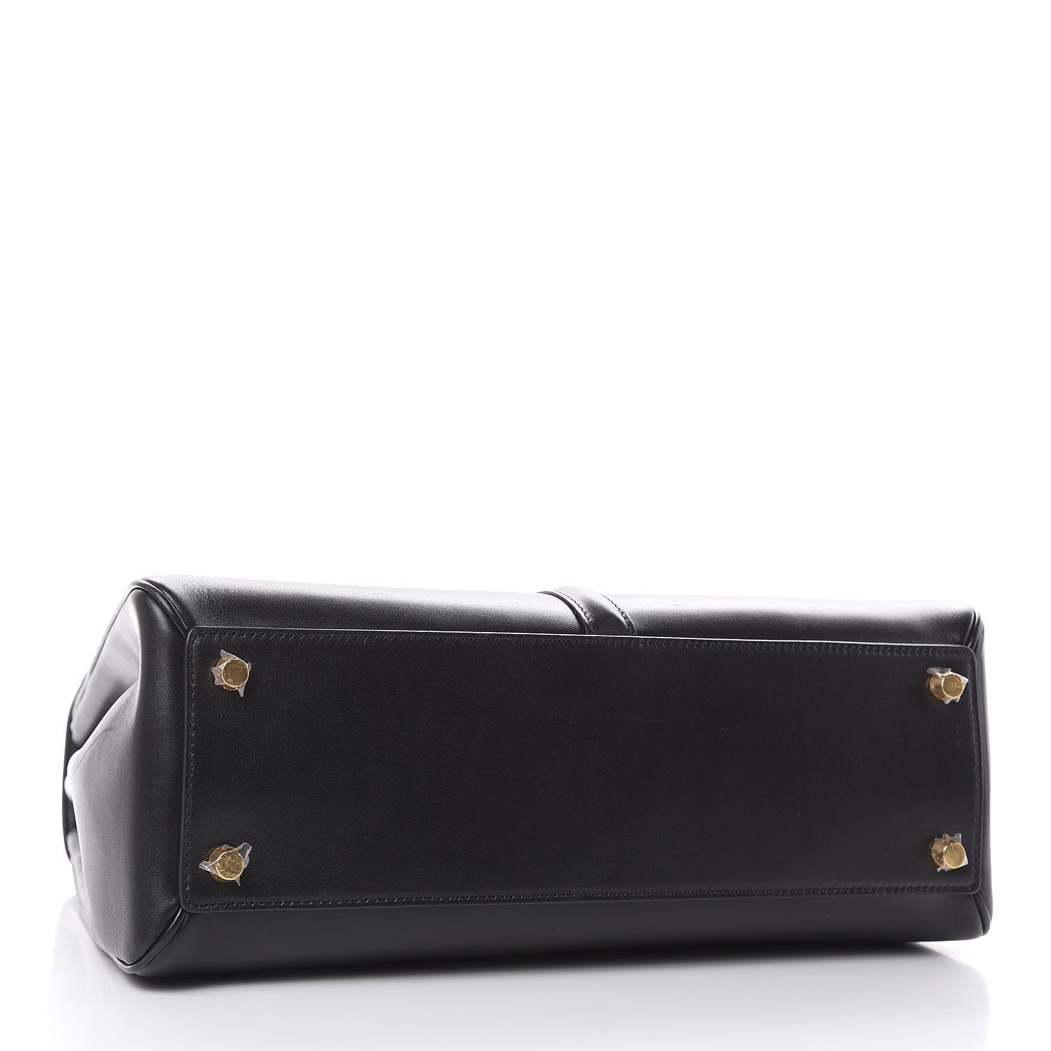 Celine Satinated Calfskin Medium 16 Top Handle Bag Black 4 of 12