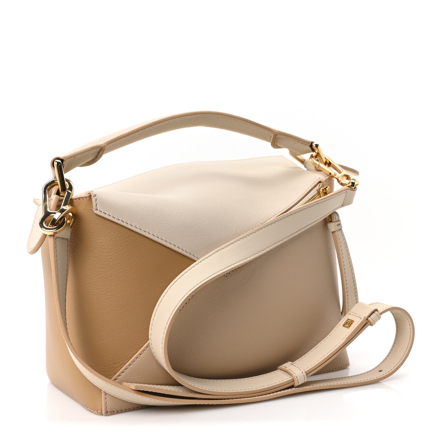 Loewe Calfskin Small Puzzle Edge Bag Angora Beige 3 of 9