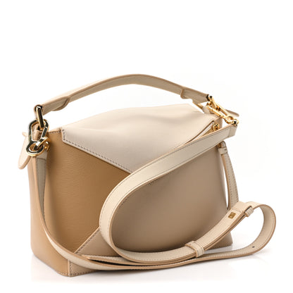 Loewe Calfskin Small Puzzle Edge Bag Angora Beige 3 of 9