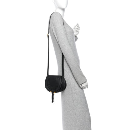 Chloe Calfskin Mini Marcie Round Crossbody Bag Black 2 of 9