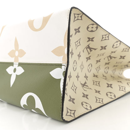 Louis Vuitton Monogram Giant Onthego GM Kaki Beige 10 of 11