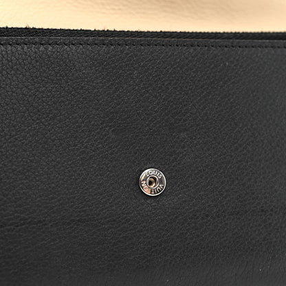 Louis Vuitton Calfskin Lockme II Wallet Vanille Black 9 of 9
