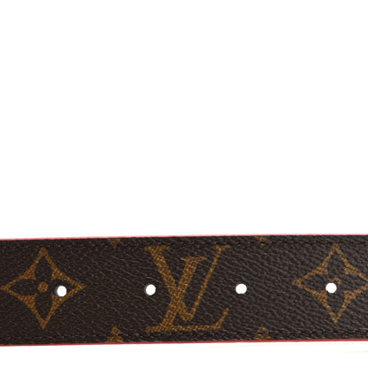 Louis Vuitton Monogram 30mm LV Initiales Reversible Belt 90 36 Coquelicot 3 of 9