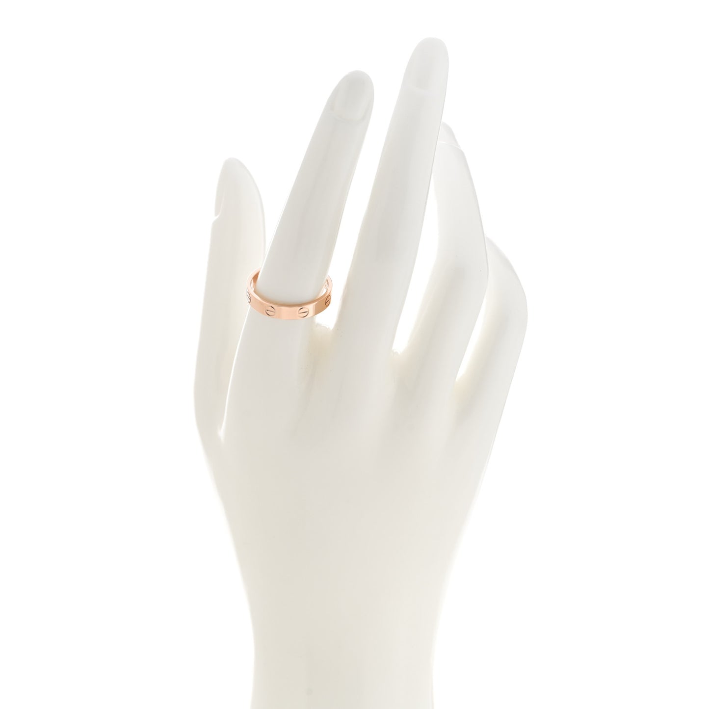 18K Pink Gold 4mm LOVE Wedding Band Ring 57 8