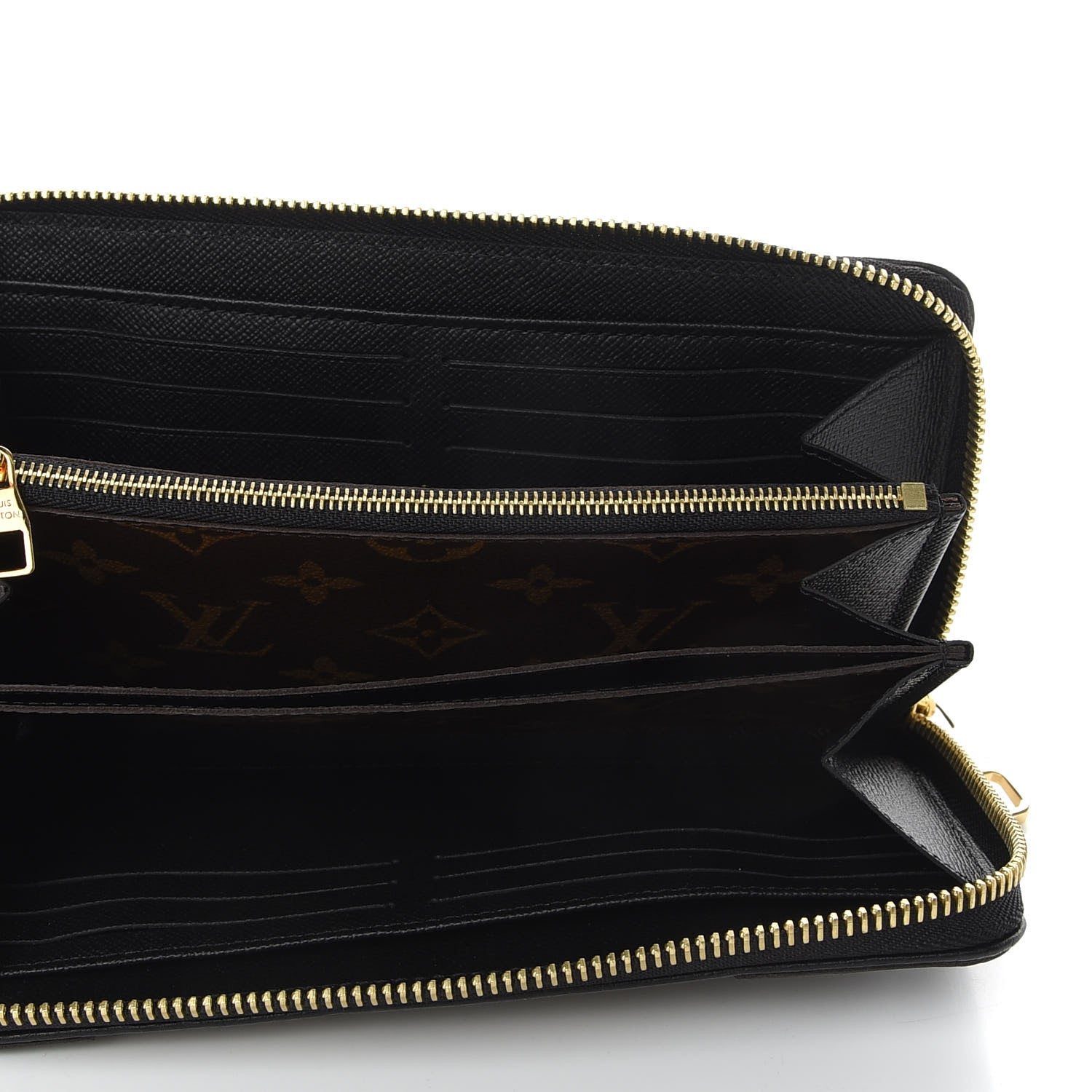 Louis Vuitton Monogram Zippy Retiro Wallet Black 5 of 6