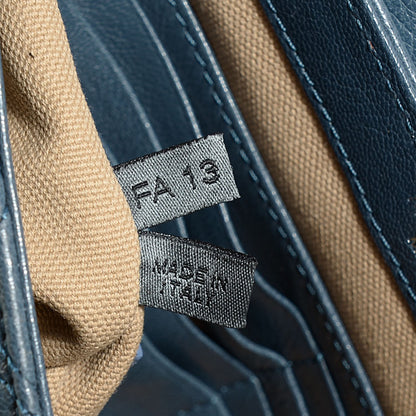 Marc Jacobs Lambskin Baroque Medium Single Flap Blue Atlantic 8 of 10