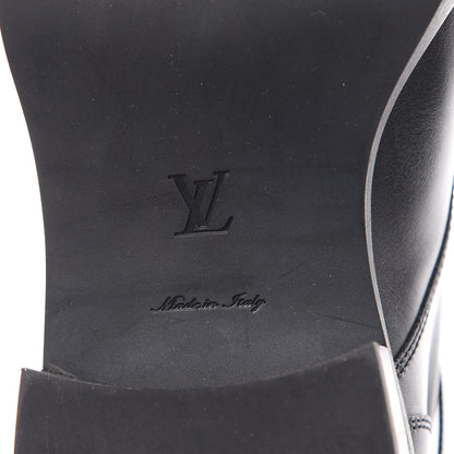Louis Vuitton Calfskin Wonderland Ranger Boots 37 Black 6 of 11