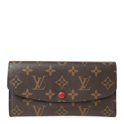 Louis Vuitton Monogram Emilie Wallet Rouge 1 of 12