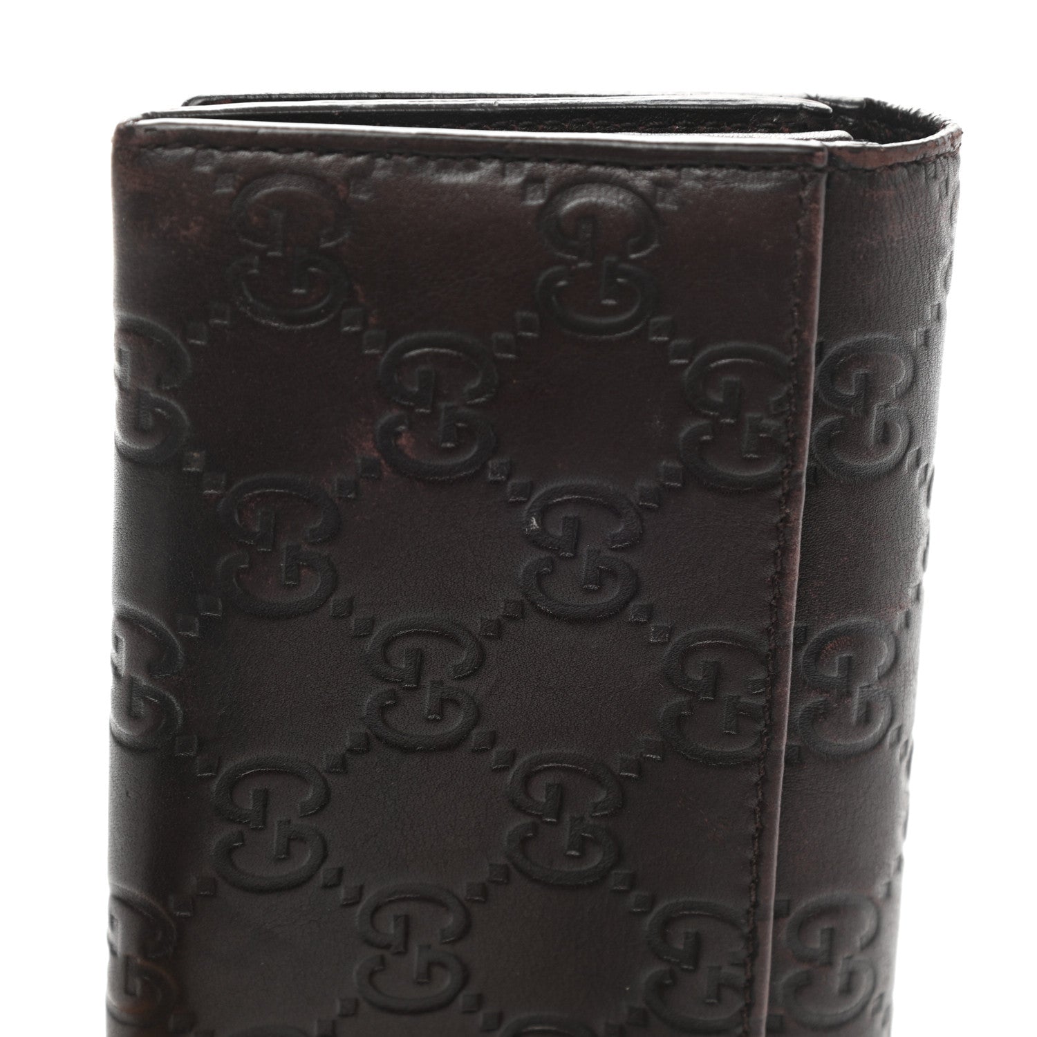 Gucci Guccissima Avel Continental Flap Wallet Brown 10 of 11