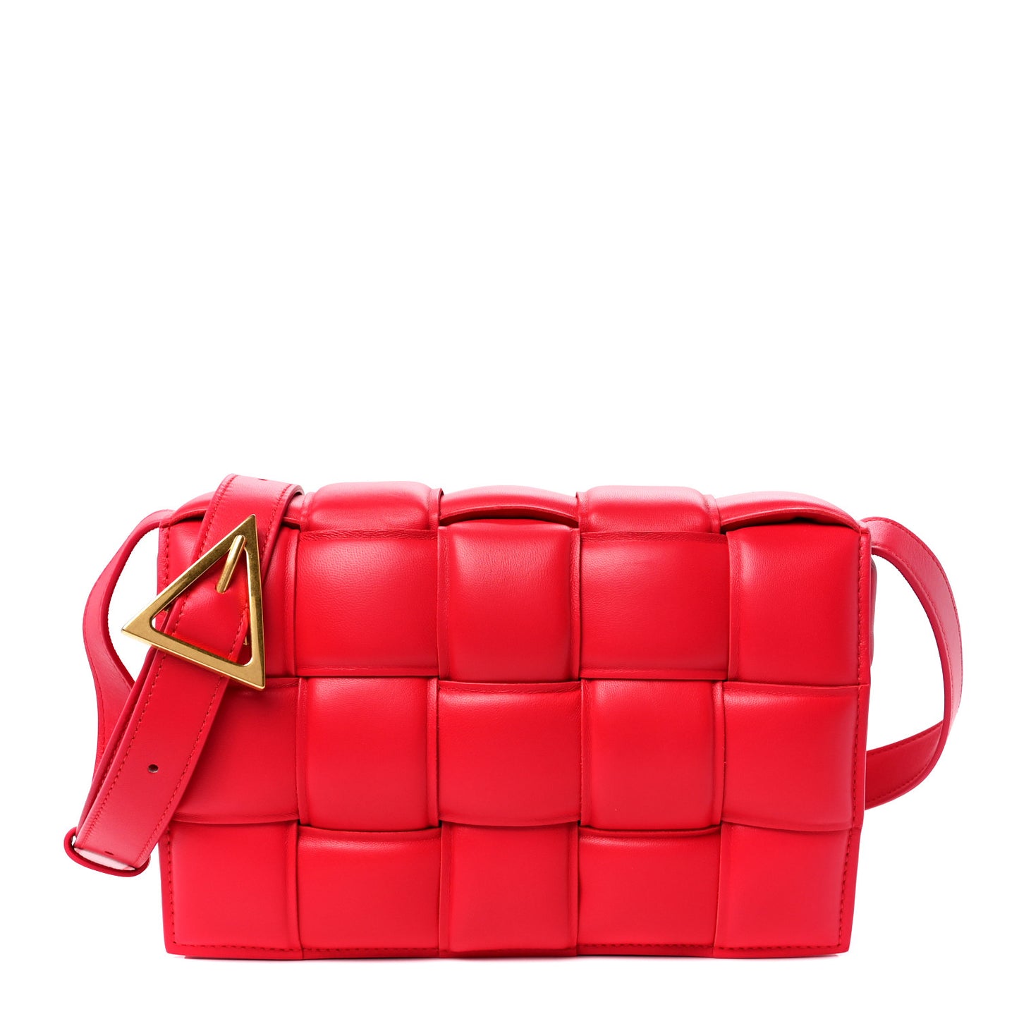 Nappa Maxi Intreccio Padded Cassette Crossbody Bag Firework