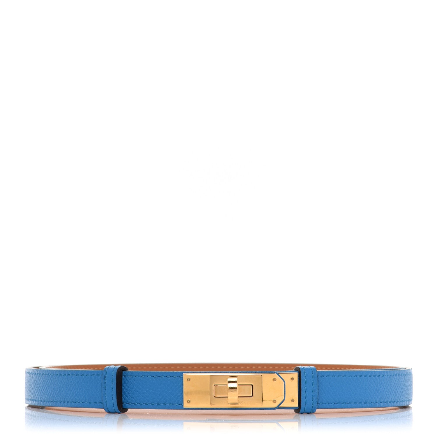 Hermes Epsom Kelly Belt Bleu Zanzibar 1 of 4
