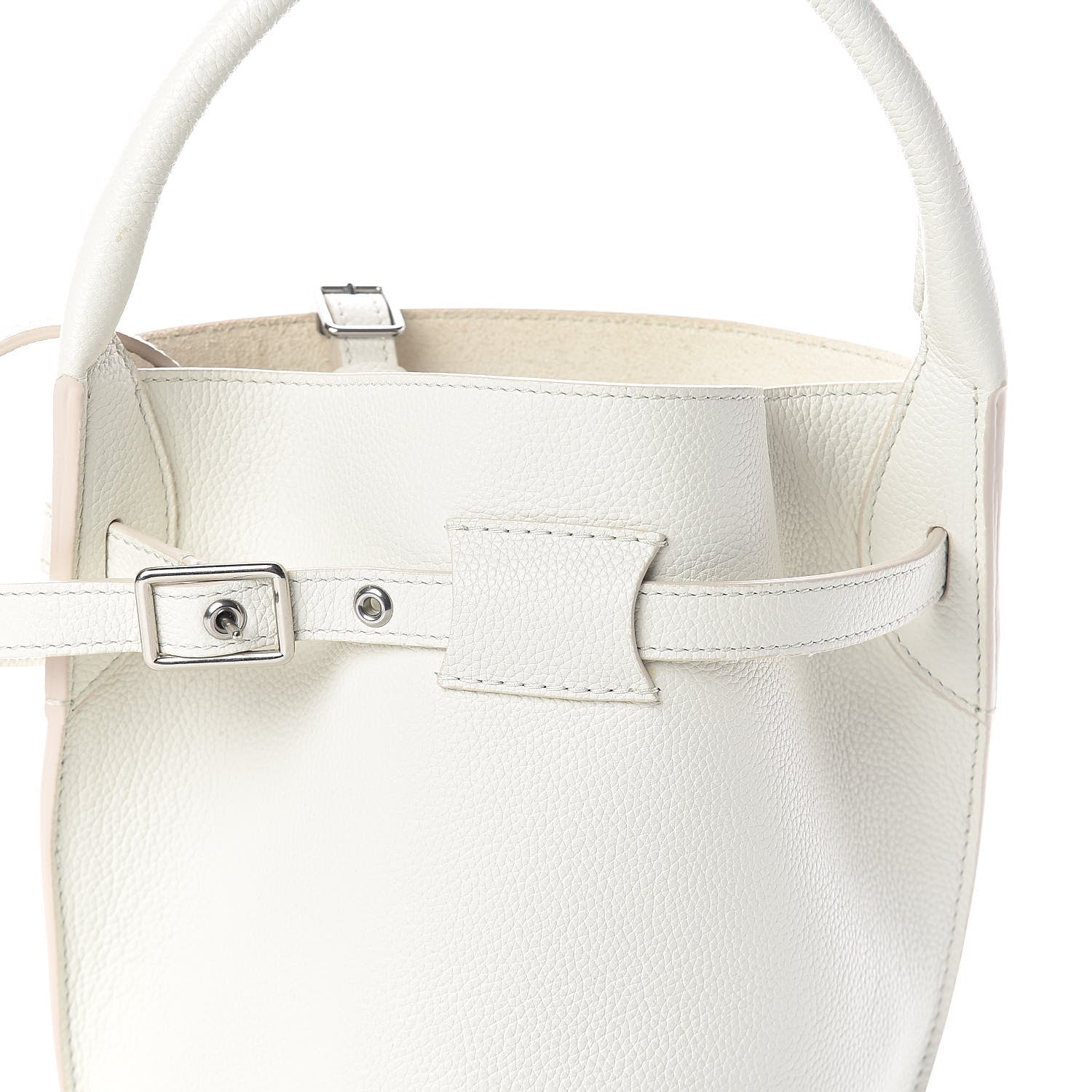Celine Supple Grained Calfskin Nano Big Bag Bucket White 7 of 9