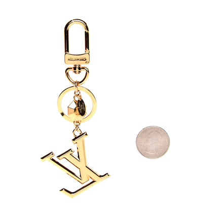 Louis Vuitton LV Facettes Bag Charm Key Holder Gold 2 of 6