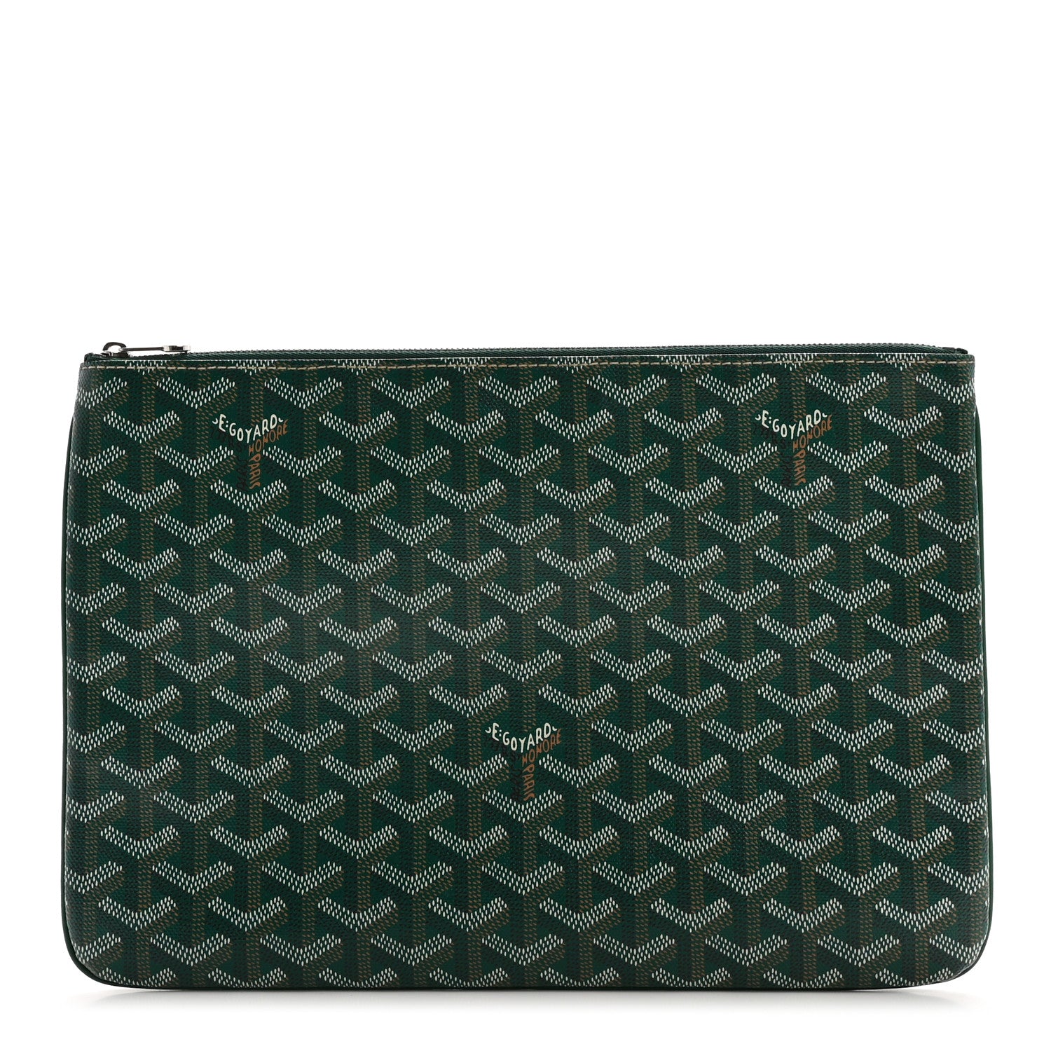 Goyard Goyardine Senat Pochette MM Green 1 of 9