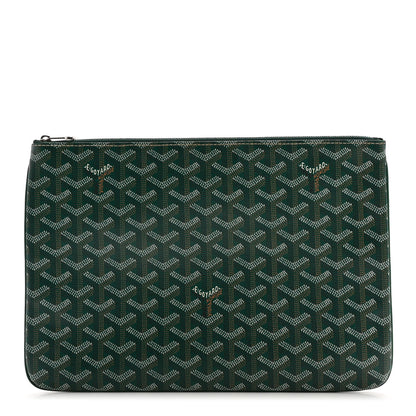 Goyard Goyardine Senat Pochette MM Green 1 of 9