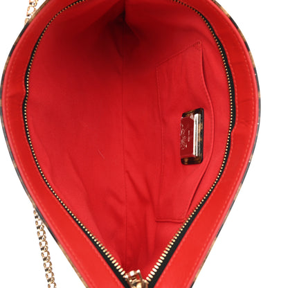 Christian Louboutin Patent Leopard Print Loubiposh Spiked Crossbody Clutch 5 of 7