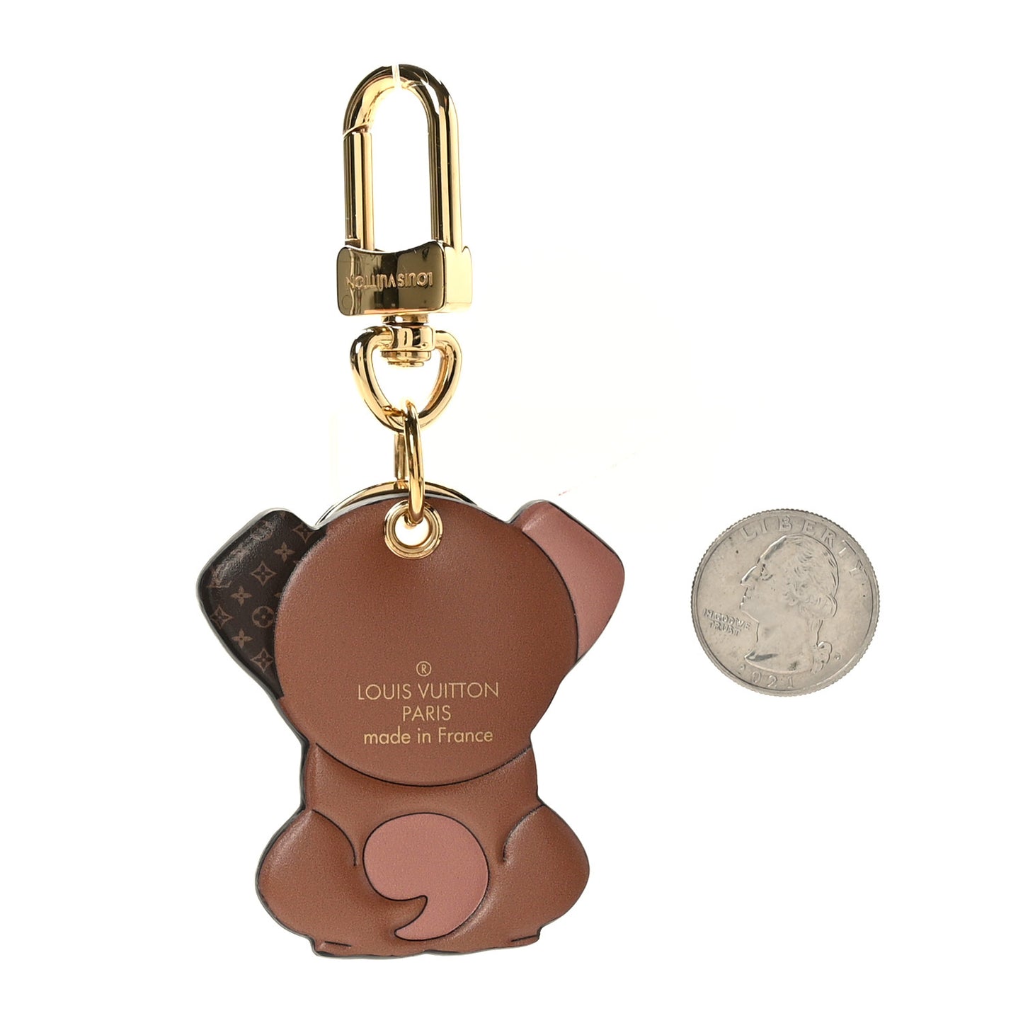 Monogram Puppy Bag Charm Key Holder
