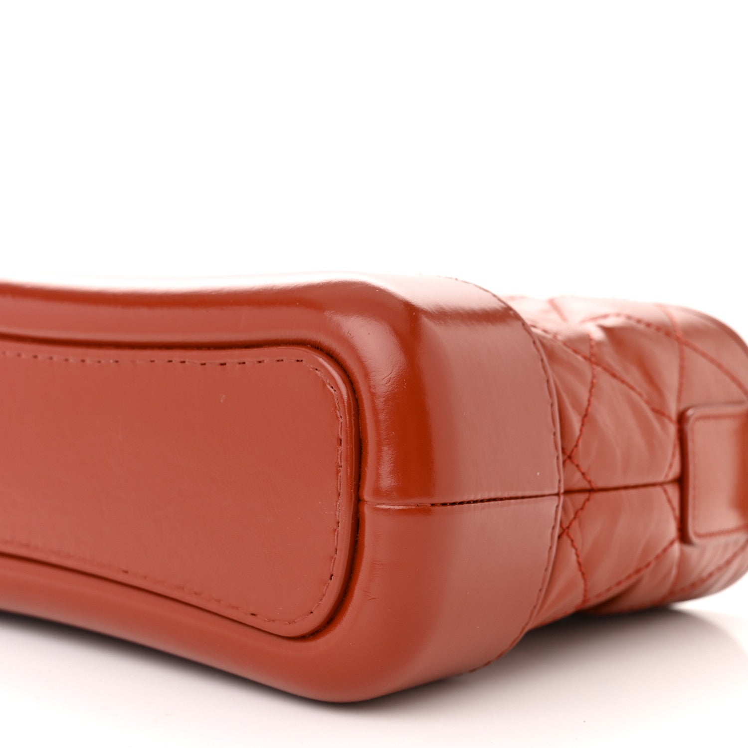 Chanel Aged Calfskin Quilted Small Gabrielle Hobo Red 10 of 11