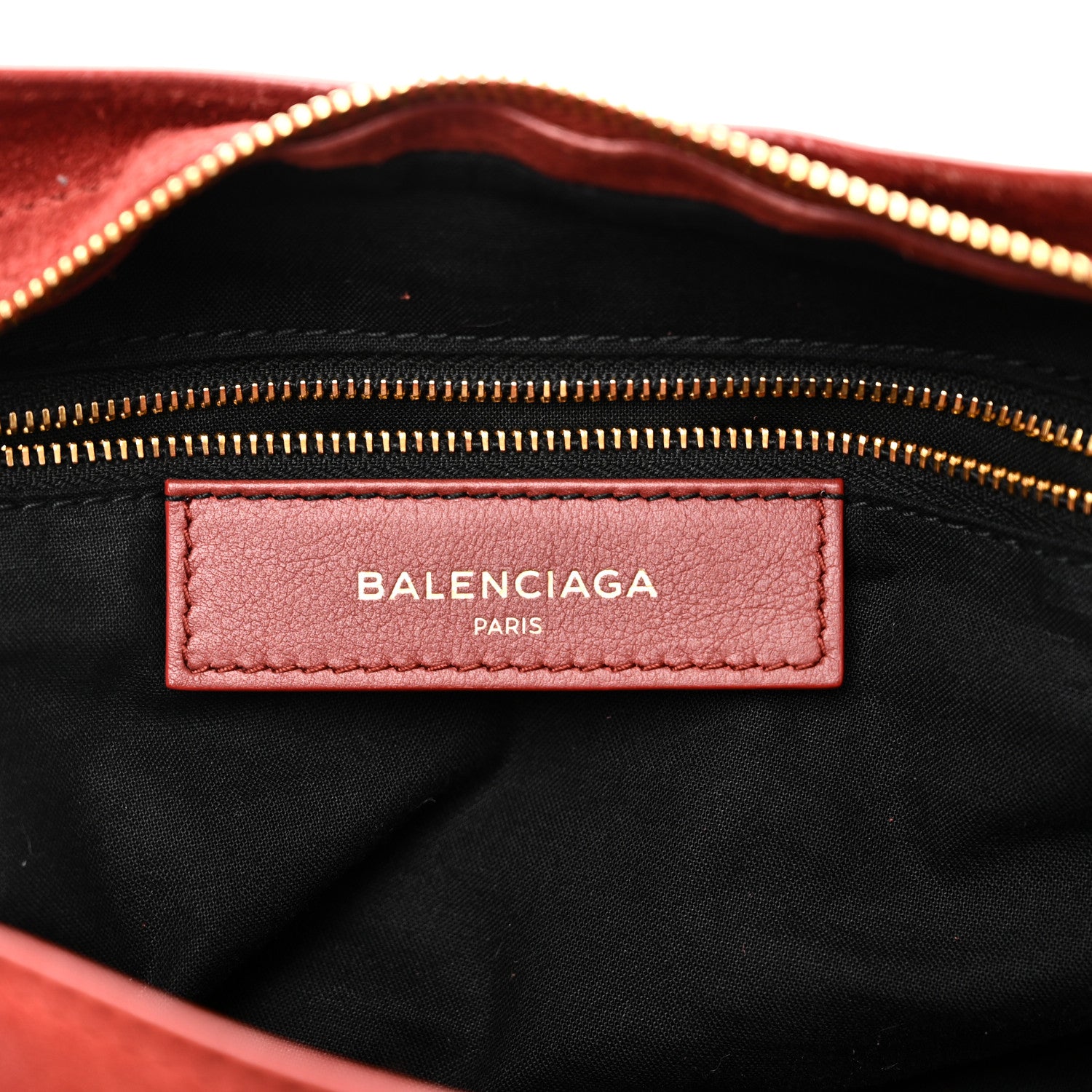 Balenciaga Baby Daim Suede Gold Metallic Edge Hardware City Bois De Rose Fonce 7 of 11