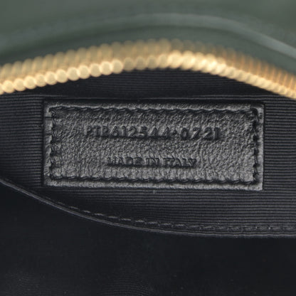 Saint Laurent Suede Calfskin Monogram Lou Camera Bag Vert Fonce 7 of 10