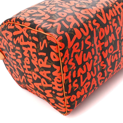 Louis Vuitton Monogram Graffiti Speedy 30 Orange 10 of 11