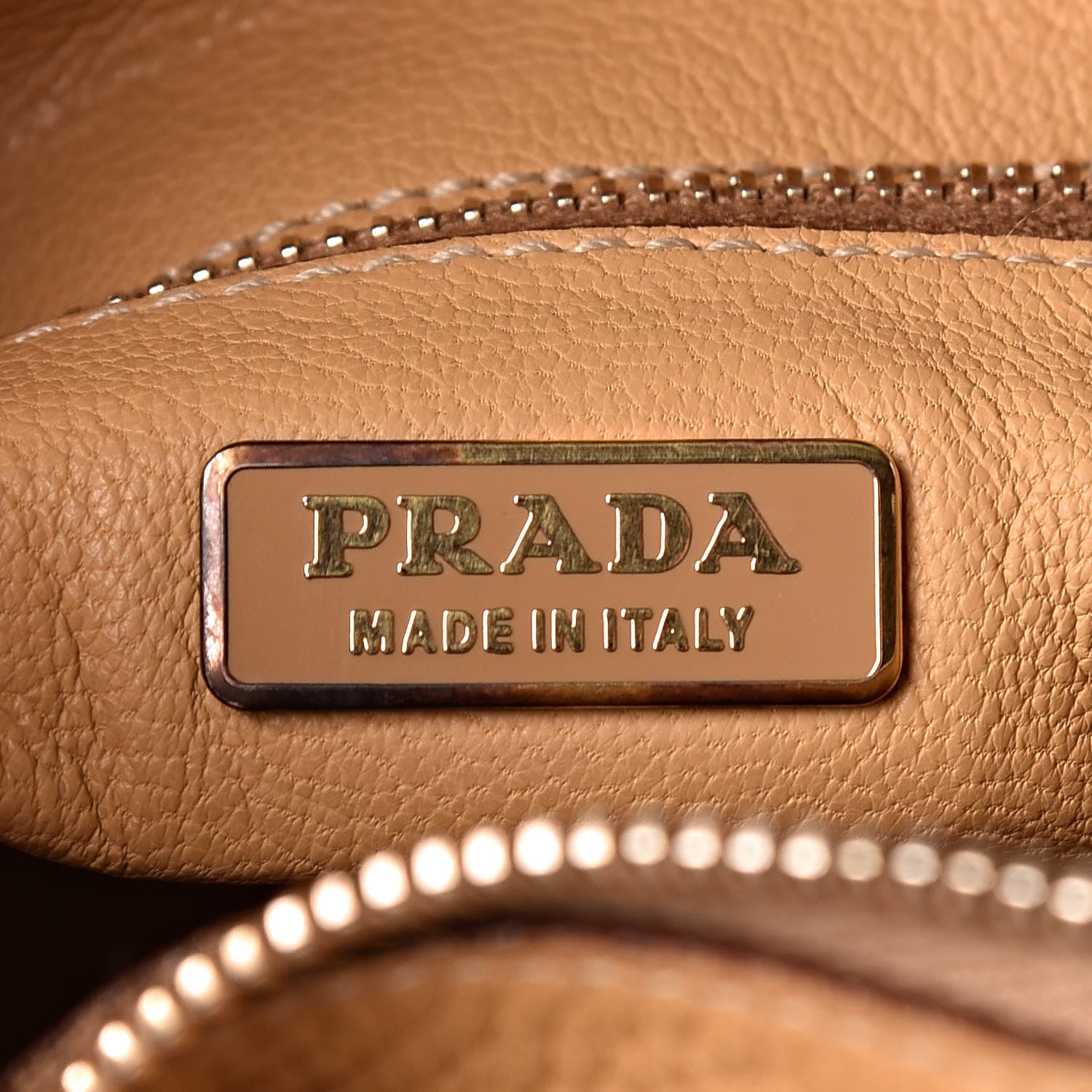 Prada Vitello Daino Shoulder Bag Sabbia 6 of 17
